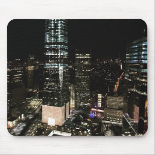 NYC New York City Night Skyline Architecture Light Mousepad