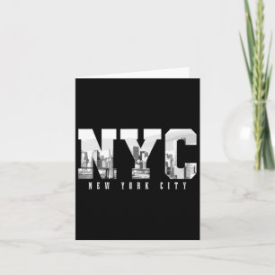 Nyc New York City Ny Skyline USA Vintag S Karte
