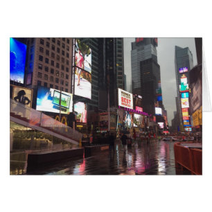 NYC New York City Rainy Day Times Square Foto