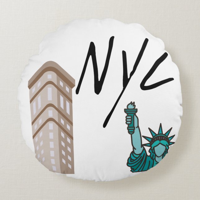 NYC NEW YORK CITY RUNDES KISSEN (Vorderseite)