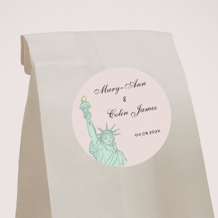NYC New York City Silhouette Hochzeit Aufkleber