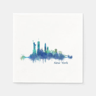 NYC New York Skyline v5 Serviette