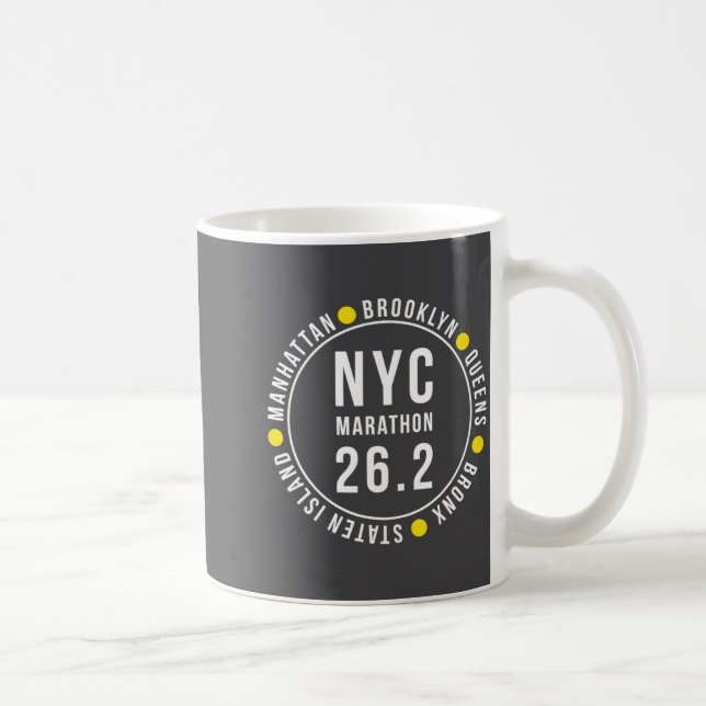 Nyc New York Souvenir Marathon Runner _2  Kaffeetasse (Rechts)