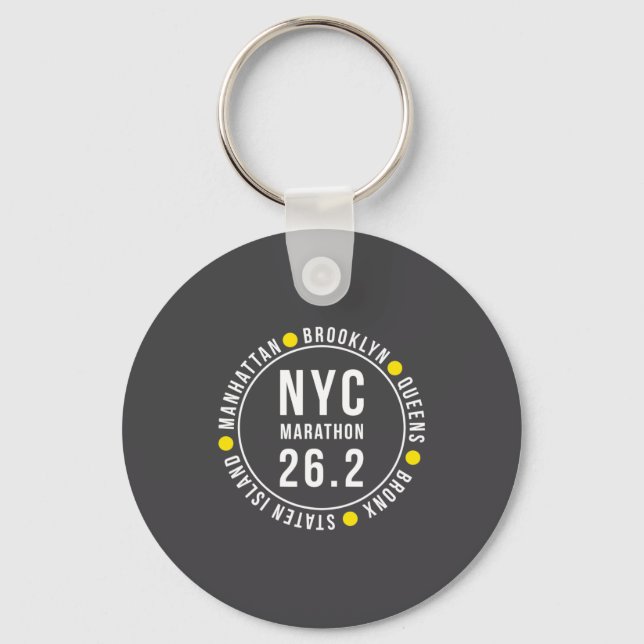 Nyc New York Souvenir Marathon Runner _2  Schlüsselanhänger (Vorderseite)