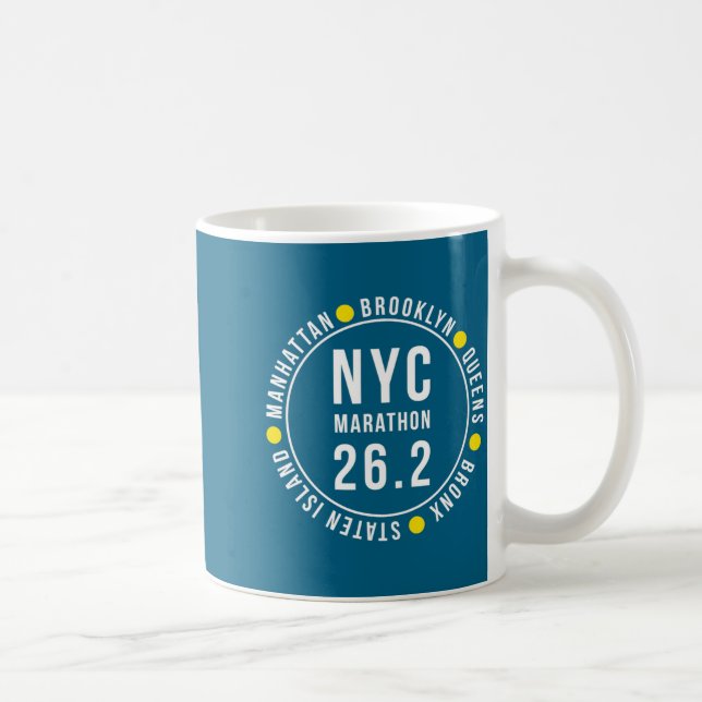 Nyc New York Souvenir Marathon Runner  Kaffeetasse (Rechts)