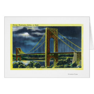 NYC, New YorkGeorge Washington Bridge à la nuit