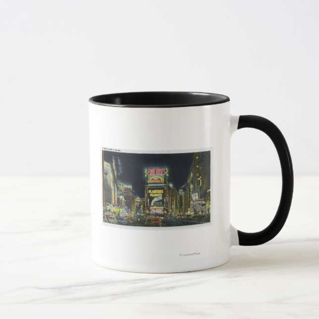 NYC, New YorkView of Times Square at Night # 2 Tasse (Rechts)