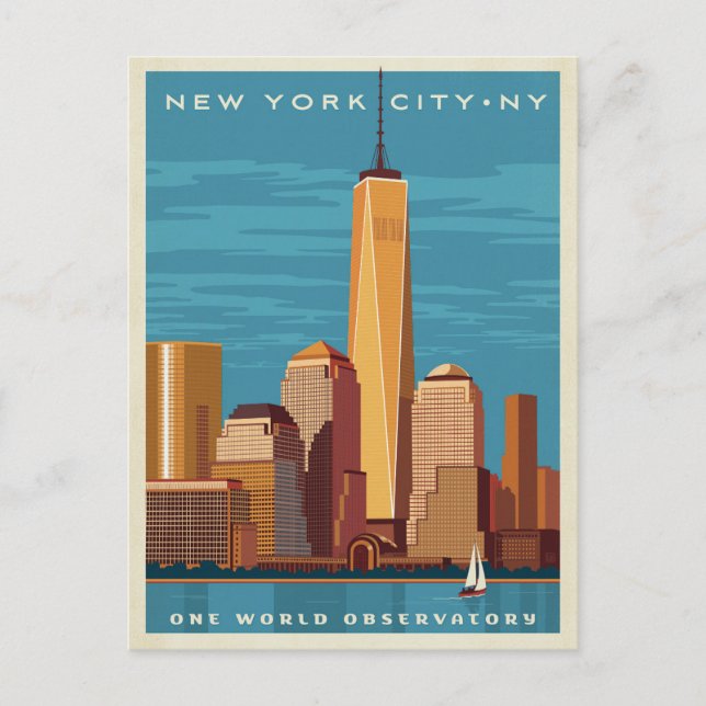 NYC - One World Observatorium Postkarte (Vorderseite)