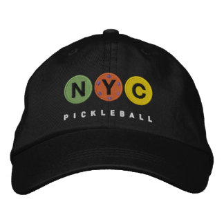 NYC Pickleball EMBROIDERED casquette noir v2