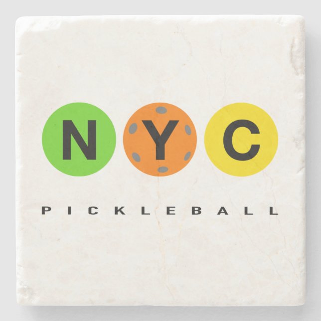 NYC Pickleball Untersetzer v1 (Vorderseite)