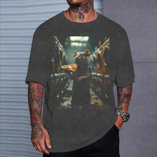 NYC "Pizza Rat" Tee, Famous Subway Rat Graphic  T-Shirt (Von Creator hochgeladen)