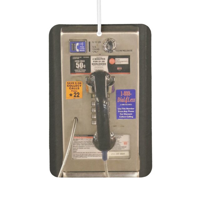 NYC Public Telefone Payphone Autolufterfrischer (Vorderseite)