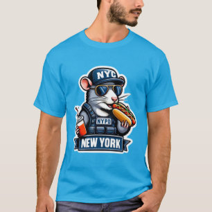 NYC RAT ESSEN EINEN HUNDEN T-Shirt