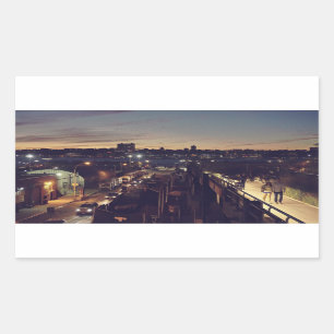 NYC RECHTECKIGER AUFKLEBER