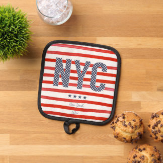 NYC | Rot, Weiß und Blau Topflappen