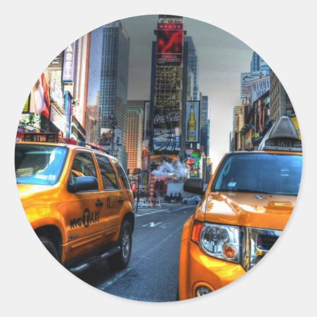 NYC RUNDER AUFKLEBER (Vorderseite)