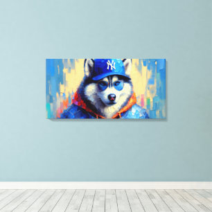 NYC SIBERIAN HUSKY 3 LEINWANDDRUCK