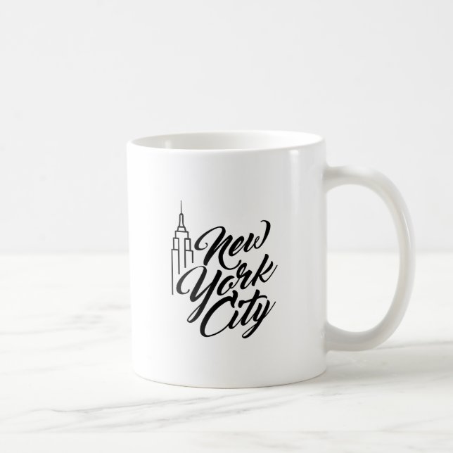 NYC-Skripttext Kaffeetasse (Rechts)