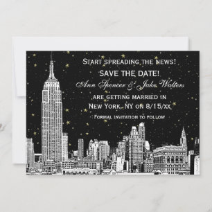 NYC Skyline 01 Etch DIY BG Farbe Save the Date Sch