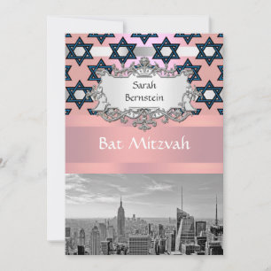 NYC Skyline Empire State Building Bat Mitzvah #1 Einladung