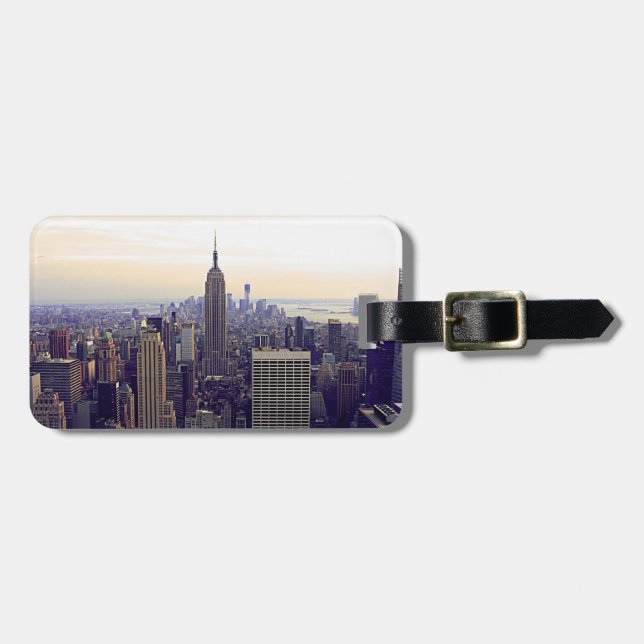 NYC skyline ESB, WTC 4 Gepäckanhänger (Vorderseite horizontal)