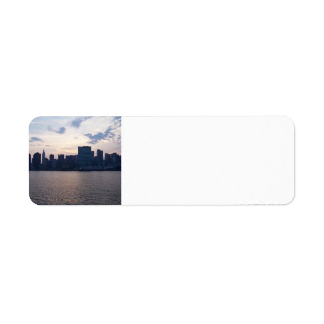 NYC Skyline - Étiquettes d'adresse de retour (Devant)
