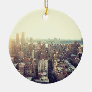 NYC Skyline-Foto Keramikornament