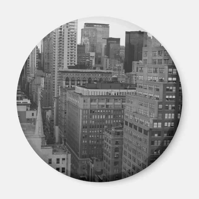 NYC Skyline-Foto Magnet (Vorne)