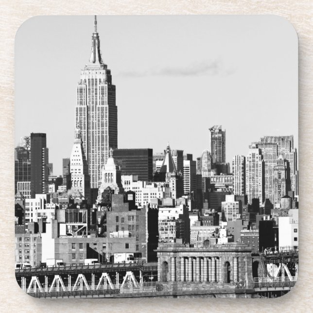 NYC Skyline II Getränkeuntersetzer (Vorderseite)