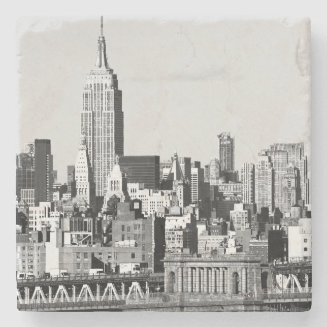 NYC Skyline II Steinuntersetzer (Vorderseite)