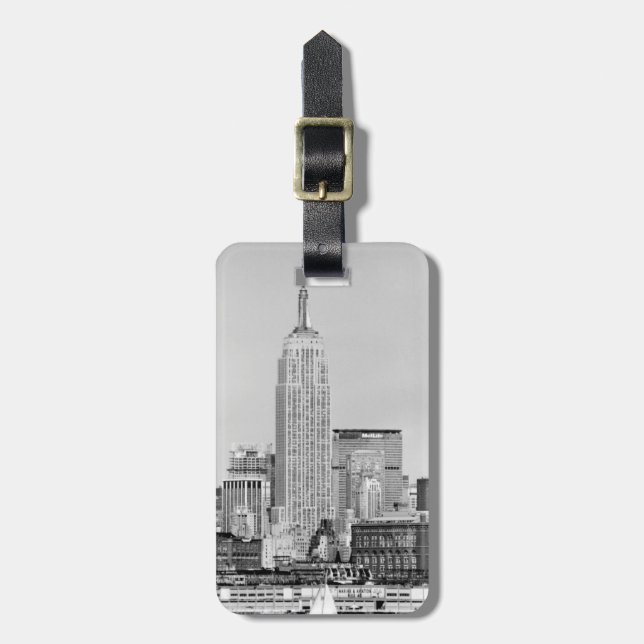 NYC Skyline IV Gepäckanhänger (Vorderseite vertikal)
