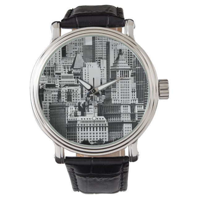 NYC Skyline IX Armbanduhr (Vorderseite)