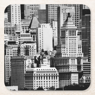 NYC Skyline IX Rechteckiger Pappuntersetzer