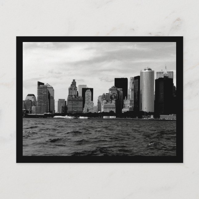 NYC Skyline Postkarte (Vorderseite)