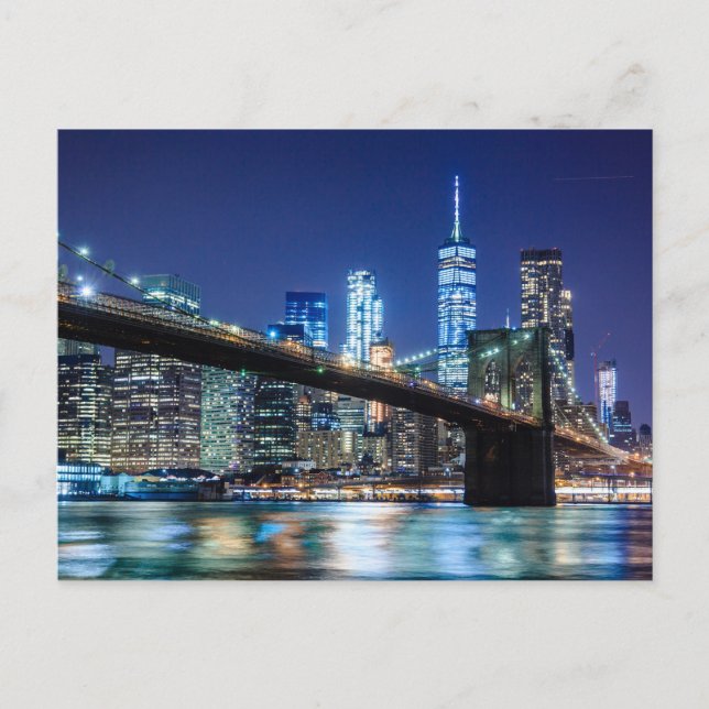 NYC Skyline Postkarte (Vorderseite)