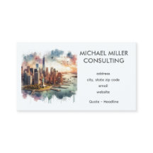 NYC Skyline Watercolor Consulting