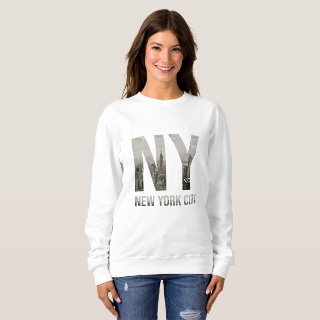 NYC Skylines New York City, die nie schlafen Sweatshirt (Vorne ganz)