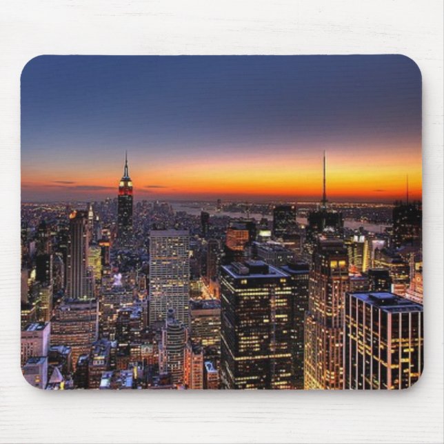 NYC Sonnenuntergang Mousepad (Vorne)