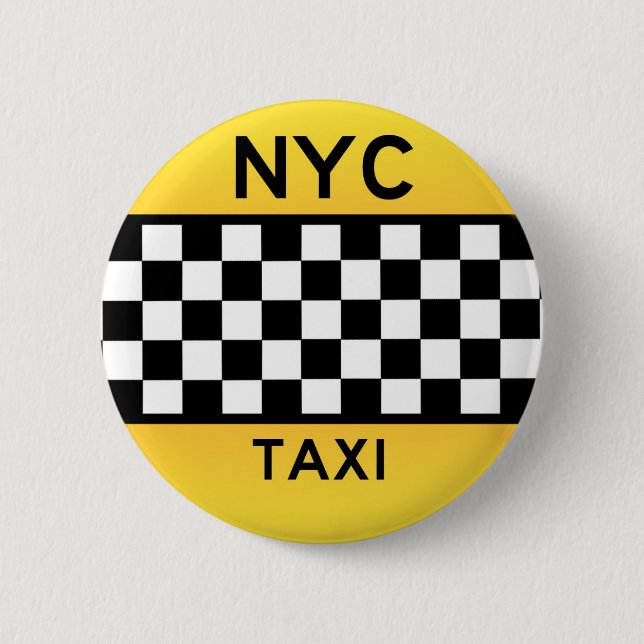 NYC TAXI-Knopf Button (Vorderseite)