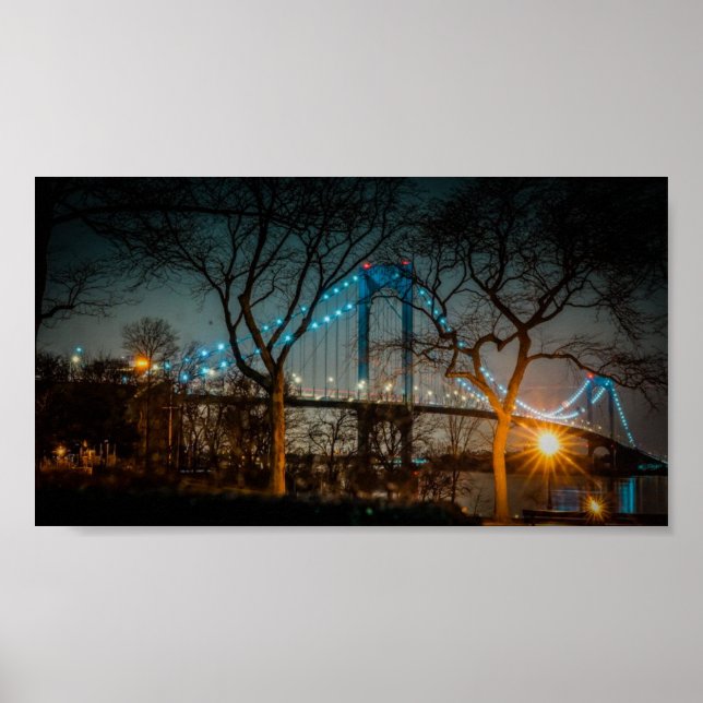 NYC Throgs Neck Bridge Poster (Vorne)