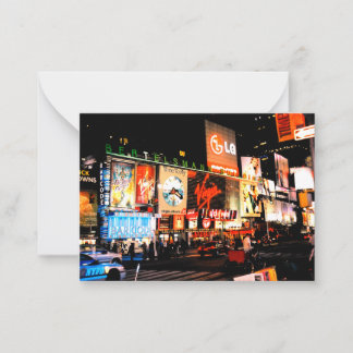 NYC Times Square Broadway New York Grußkarte Mitteilungskarte