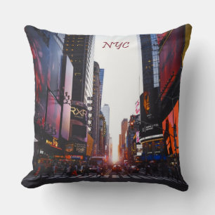 NYC Times Square New York City Kissen