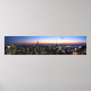 NYC Top of the Rock Panoromaic picture Poster