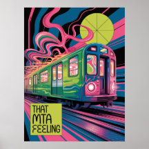 NYC-U-Bahn-Transit-Psychedelic-MTA-Zug-Kunststil