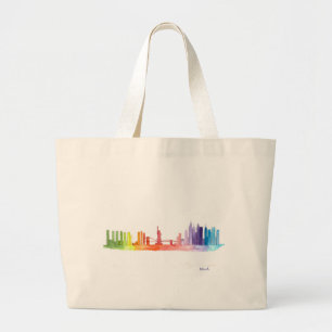 NYC-USA in NEW YORK CITY skyline Jumbo Stoffbeutel