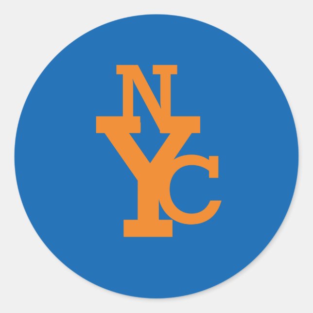 NYC V2-Aufkleber Runder Aufkleber (Vorderseite)