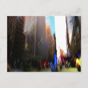 NYC Vertikale Blur Postkarte