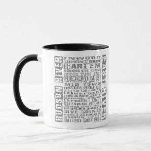 NYC-Viertel Grau Tasse