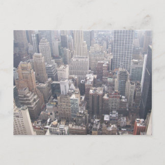 NYC View South Down 5 Postkarte