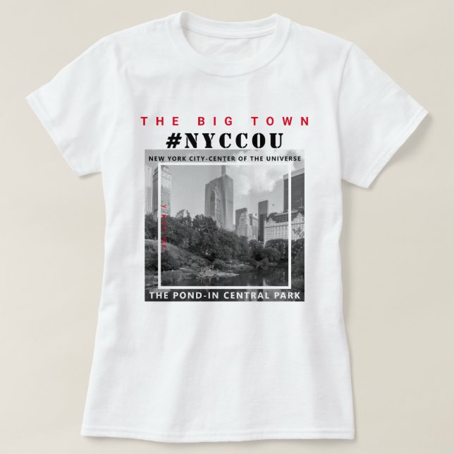 NYCCOU CENTRAL PARK POND T-Shirt (Design vorne)